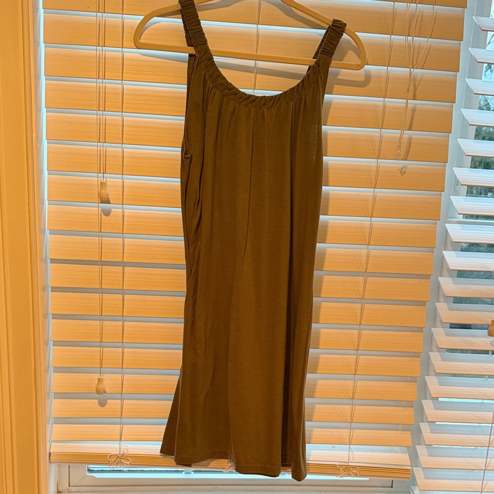 Olive Green Sleeveless Dress